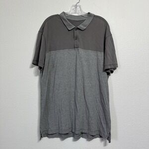 Lululemon Gray Performance Athletic Polo Mens Size XL? Chest Size 46 Inches READ